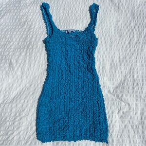 Emory Park Amy Blue Popcorn Dress, M